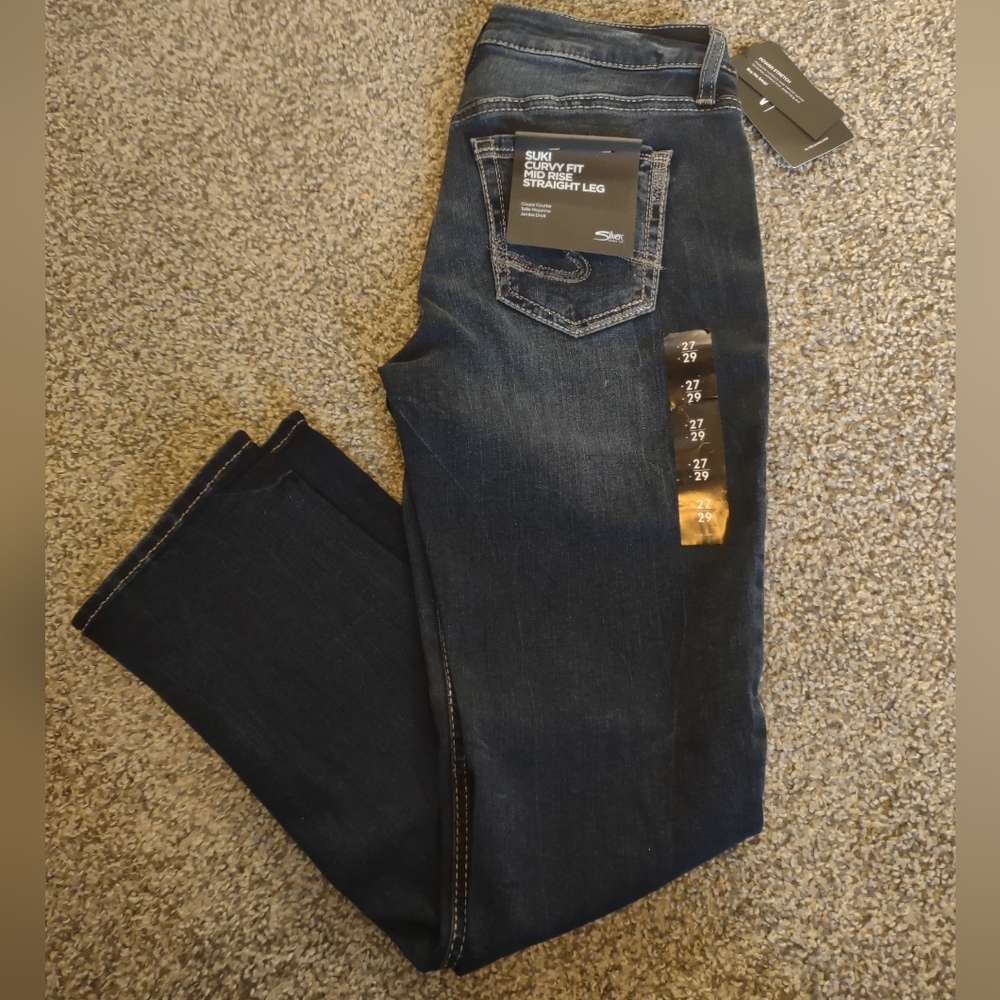 Silver Jeans Co. Suki Curvy Fit Mid Rise Jeans - Picture 13 of 14